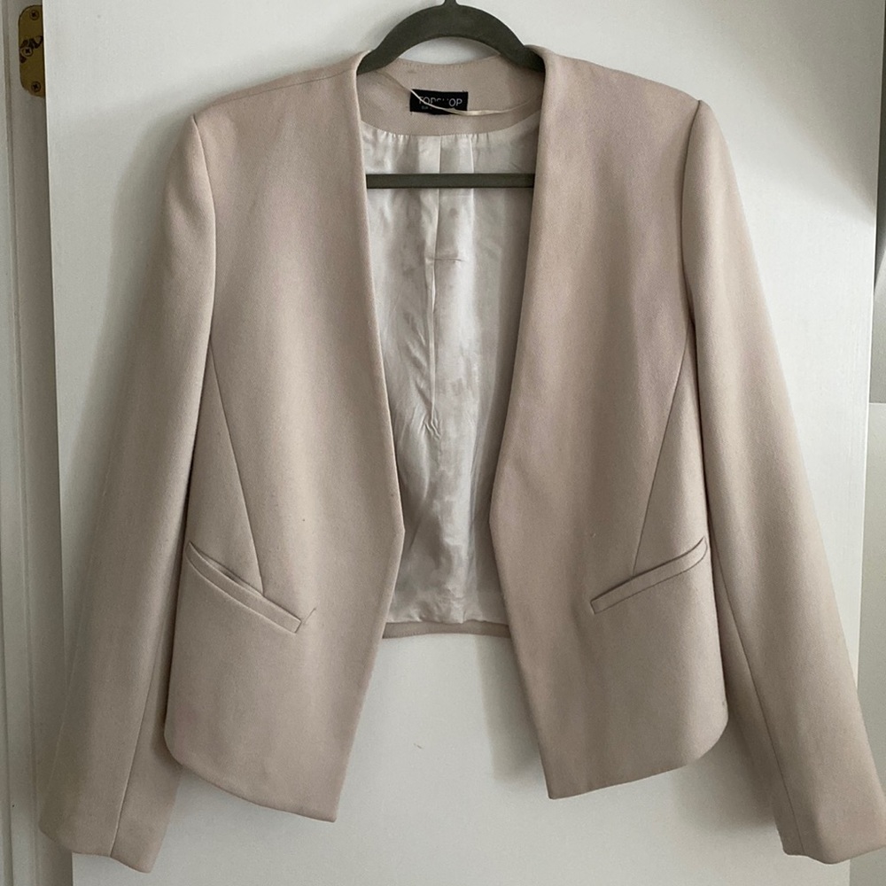 Blush Topshop JacketBlazer perfect for Wedding Season